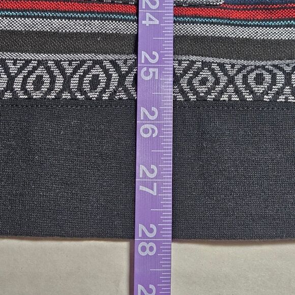 Beautiful Giant Colorful Geometric Print Stripes Kangaroo Pocket Tribal Hoodie - Picture 10 of 11